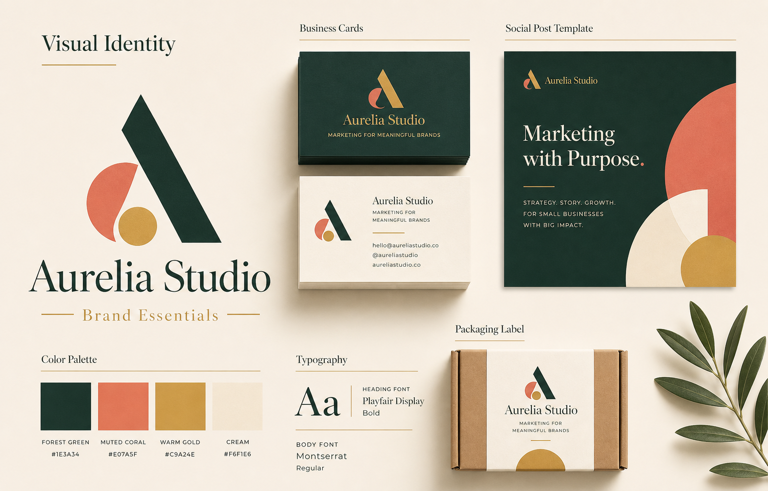 Illustrative visual identity for Patty and Punch